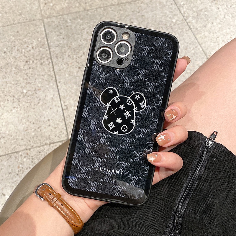 ヴィトン セリーヌ ブランドiphone14pro max/14plusケース カウズ モノグラムKAWS lv celineジャケット男女