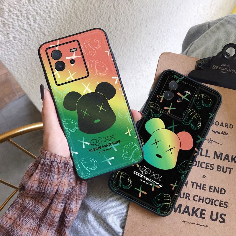 カウズKaws ブランド 全機種galaxy a53カバー モノグラムxperia10iv熊頭 ジャケット男女