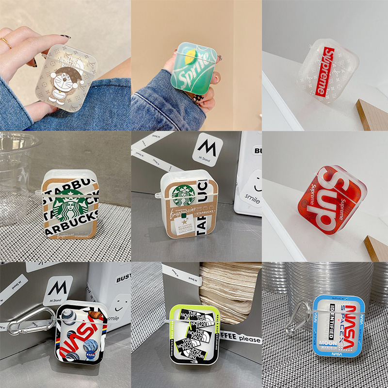 LV/Supreme/Gucci/Nike/Off-White ブランド AirPods3ケース ドラえもん The North Face/Starbucks 収納便利 保護性