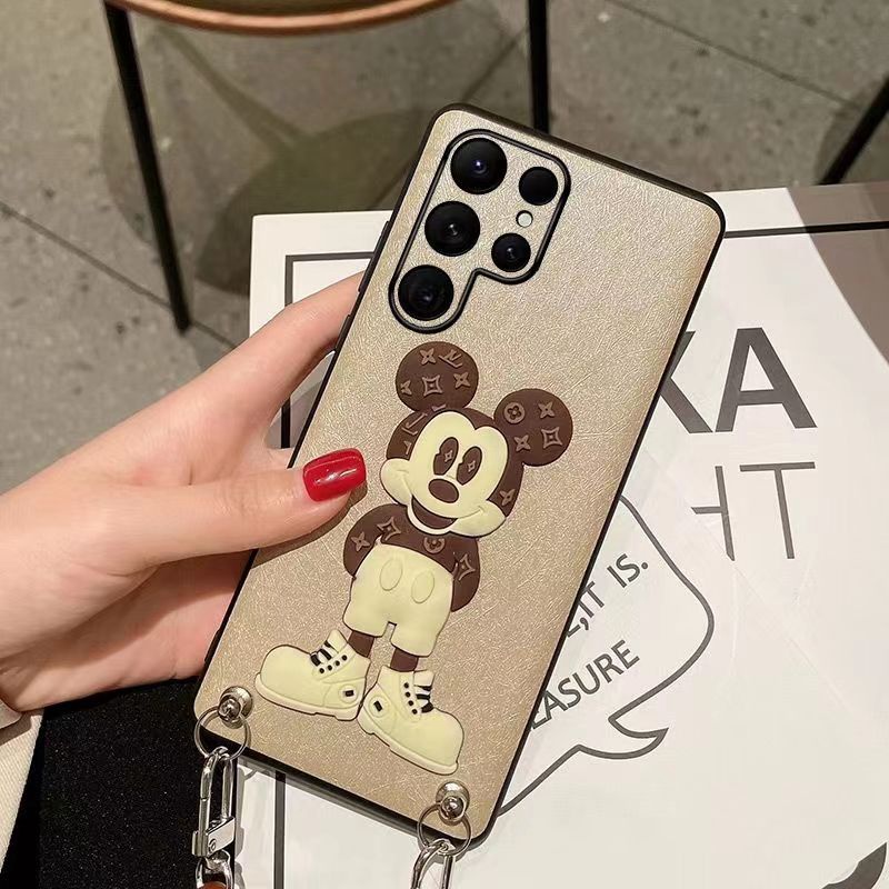 lv galaxy s23+ultra/a54ケース ヴィトン ミッキー  ディズニー ストラップ安い モノグラム ジャケット ブランド ギャラクシーs23男女 芸能人