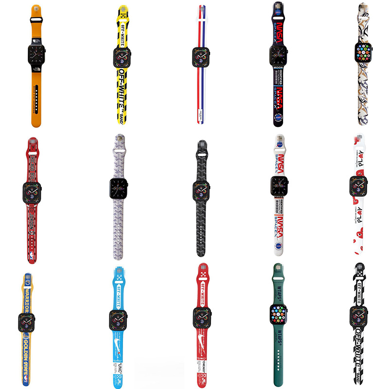 NIKE/Off-White/The North Face/Jordan/Goyard/CDGブランドApple Watch7バンド アップルウォッチ7ベルトTPUストラップ お洒落