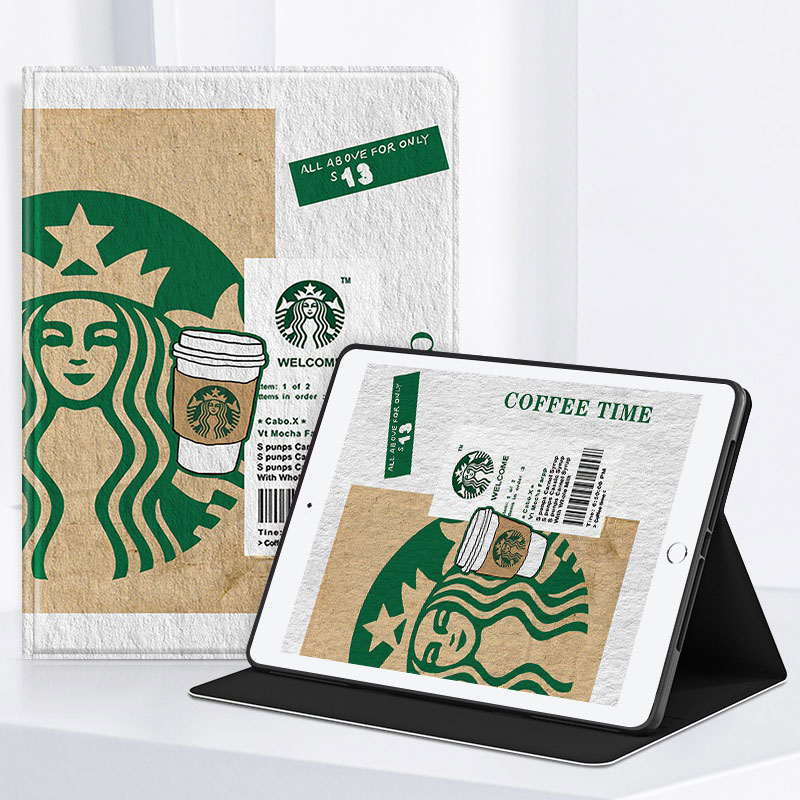 Starbucks KFC McDonaldsブランドiPad Mini 6/9/Air5ケース安いKFC個性McDonaldsアイパッド9/ミニ6/エアー5カバー男女 軽量