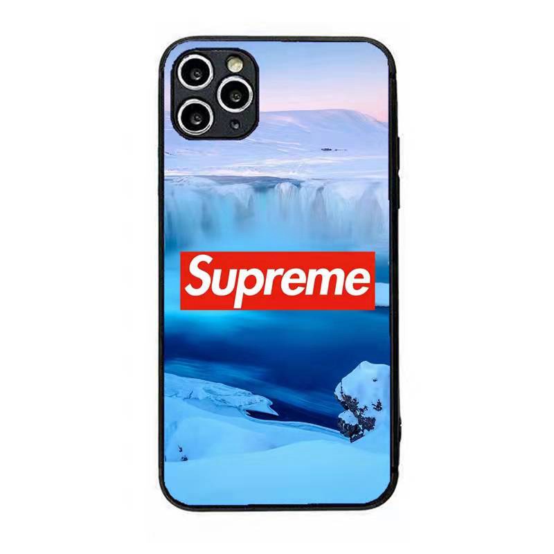 シュプリーム ブランド SUPREME iphone 13 pro/13 pro max/13 miniケース インスタ風 氷河柄 ジャケット型 全機種対応