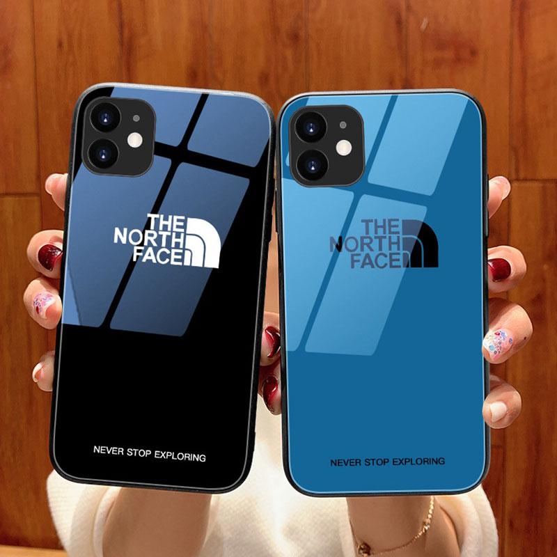 The North Face ブランド ザ・ノース・フェイス iphone se3/13/13 pro/13 pro maxケース オシャレ 全機種 ガラス