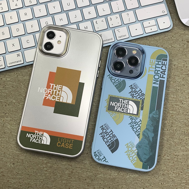 The North Face ブランド ザ.ノース.フェイス iphone 13/13 pro/13 pro maxケース 芸能人愛用 メッキ モノグラム