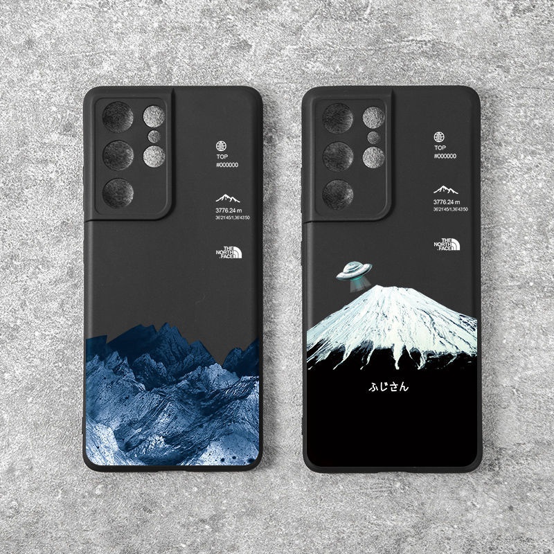 The North Face ブランド ザ・ノース・フェイス iphone se3/13/13 pro/13 pro maxケース かわいい 雪山柄 ジャケット型 全機種
