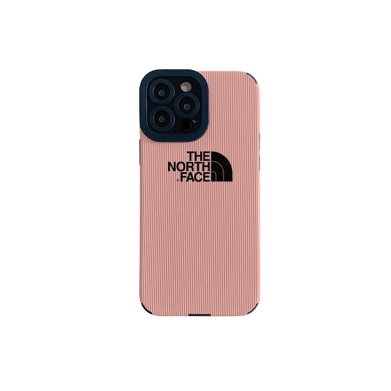 The North Face ブランド iPhone 14/14 pro/14 pro maxケース ザ・ノース・フェイス コードゥロイ柄 モノグラム ピンク色 ジャケット型