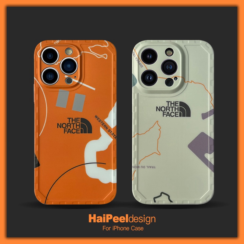The North Face ザノースフェイス ブランド iPhone 14/14 Pro/14 Pro Max/14 Plusケース モノグラム ジャケット型 四角保護