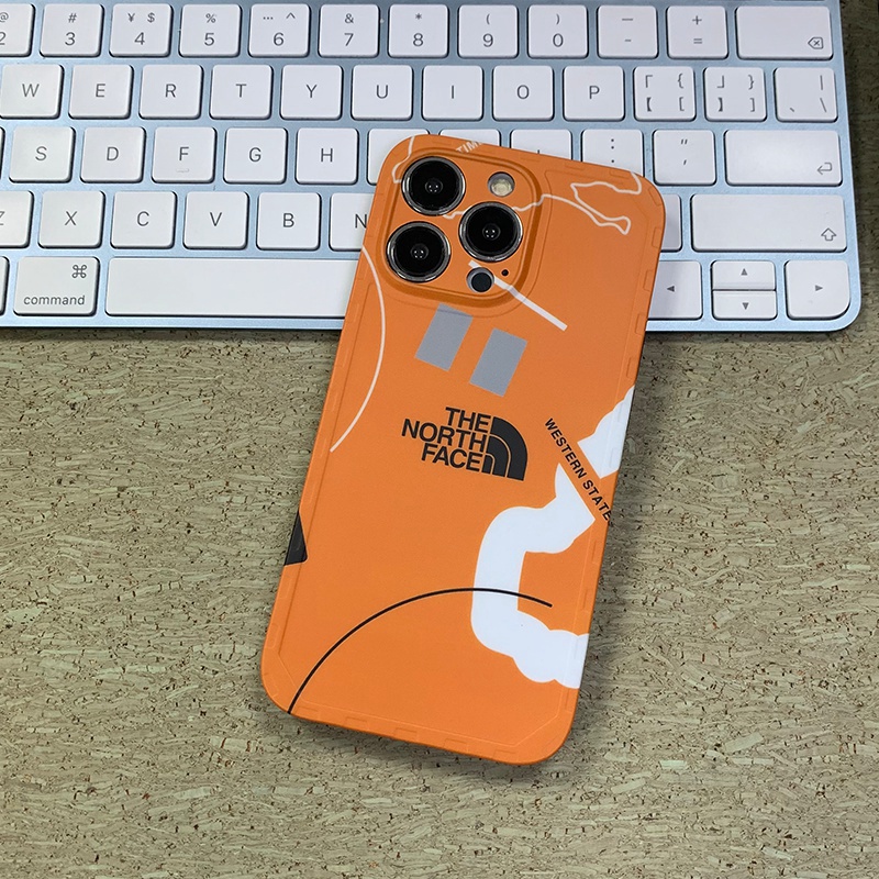 ザノースフェイスアイフォン14/14pro max/14plusケース iphone モノグラムthe north faceジャケット ブランド TPU製 男女