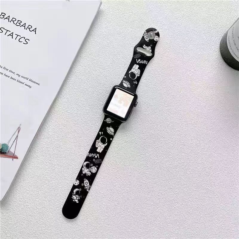 NASA アップルウォッチ8/se2/ultraバンド可愛いモノグラム太空TPUブランドapple watch 8/SE2/7男女兼用